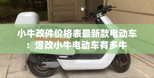 小牛改件價(jià)格表最新款電動車：爆改小牛電動車有多牛 