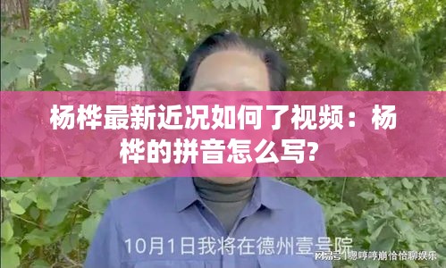 楊樺最新近況如何了視頻:楊樺的拼音怎么寫?