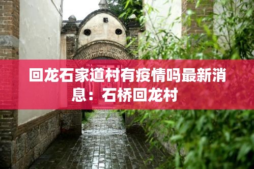 回龍石家道村有疫情嗎最新消息:石橋回龍村