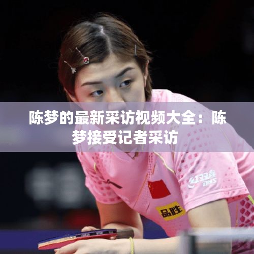 陳夢的最新采訪視頻大全:陳夢接受記者采訪