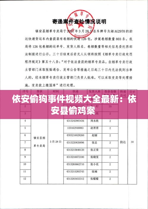 依安偷狗事件視頻大全最新：依安縣偷雞案 