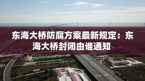東海大橋防腐方案最新規定:東海大橋封閉由誰通知