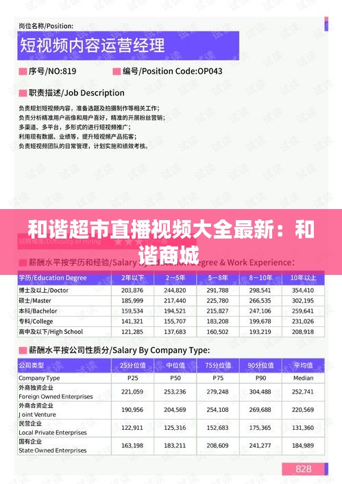 和諧超市直播視頻大全最新:和諧商城