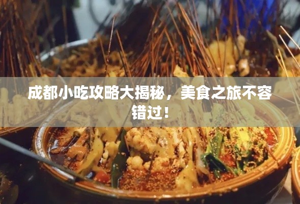 成都小吃攻略大揭秘,美食之旅不容錯過!