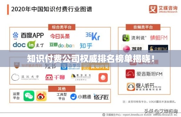知識(shí)付費(fèi)公司權(quán)威排名榜單揭曉!