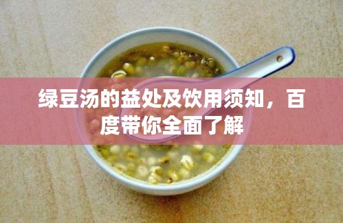 綠豆湯的益處及飲用須知,百度帶你全面了解