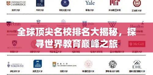 全球頂尖名校排名大揭秘，探尋世界教育巔峰之旅