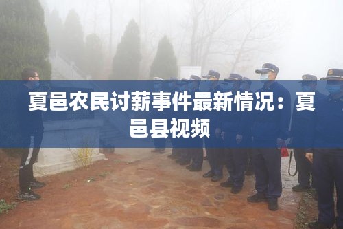 夏邑農民討薪事件最新情況：夏邑縣視頻 