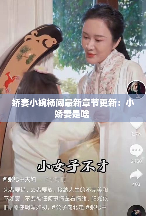 嬌妻小婉楊闖最新章節更新：小嬌妻是啥 