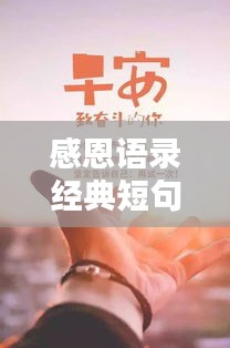 感恩語錄經(jīng)典短句勵(lì)志，激發(fā)你內(nèi)心力量的感恩語句