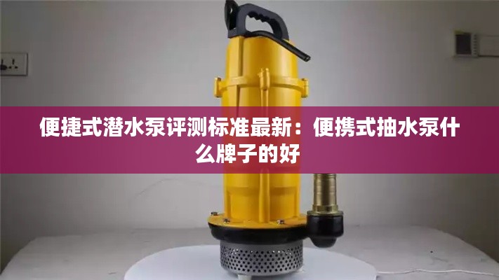 便捷式潛水泵評測標準最新:便攜式抽水泵什么牌子的好