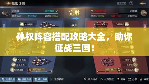 孫權陣容搭配攻略大全，助你征戰三國！