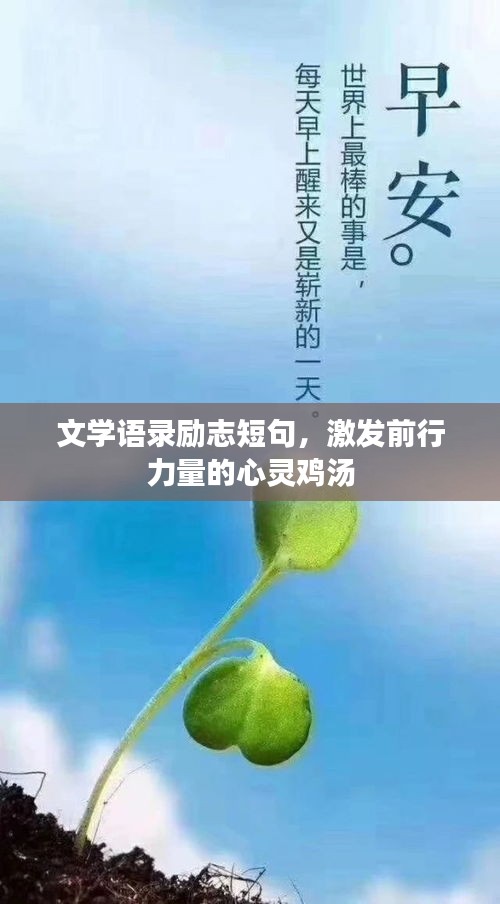 文學(xué)語錄勵志短句,激發(fā)前行力量的心靈雞湯