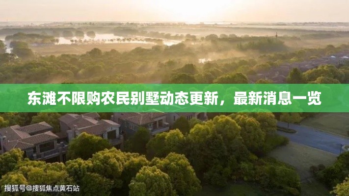 東灘不限購農民別墅動態更新，最新消息一覽