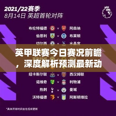 英甲聯賽今日賽況前瞻,深度解析預測最新動態
