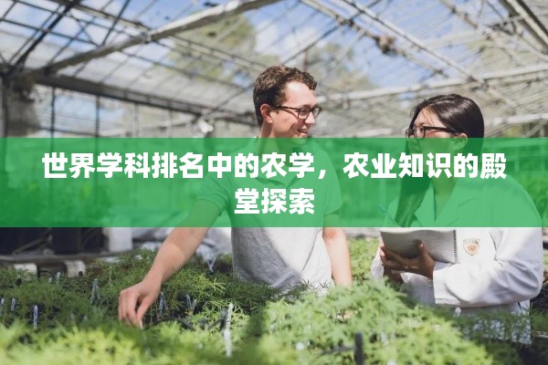 世界學科排名中的農學,農業知識的殿堂探索