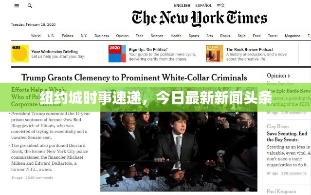 紐約城時事速遞，今日最新新聞頭條