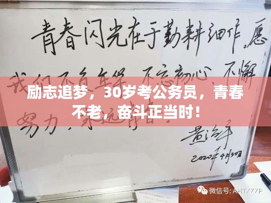勵志追夢，30歲考公務員，青春不老，奮斗正當時！