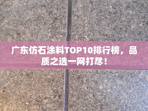 廣東仿石涂料TOP10排行榜,品質之選一網打盡!