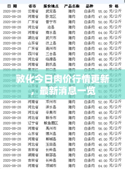 敦化今日肉價行情更新，最新消息一覽