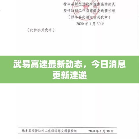 武易高速最新動態(tài)，今日消息更新速遞
