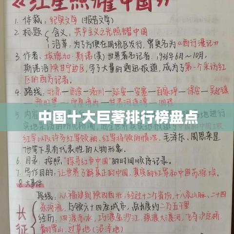 中國十大巨著排行榜盤點