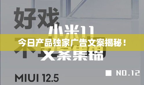 今日產品獨家廣告文案揭秘！
