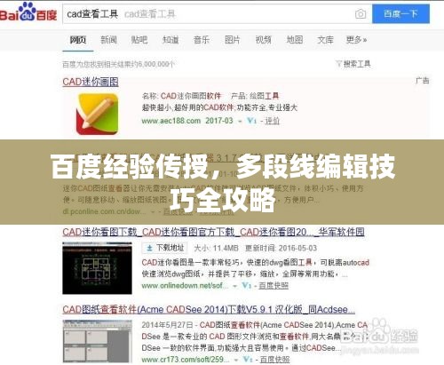 百度經驗傳授,多段線編輯技巧全攻略