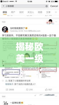 揭秘歐美一級涉黃現象，深度探討與百度搜索結果解析