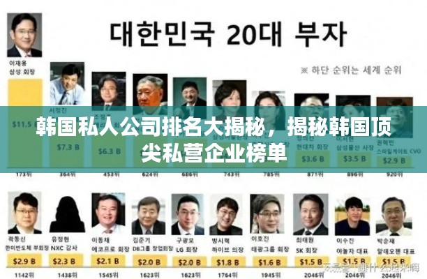 韓國私人公司排名大揭秘,揭秘韓國頂尖私營企業榜單