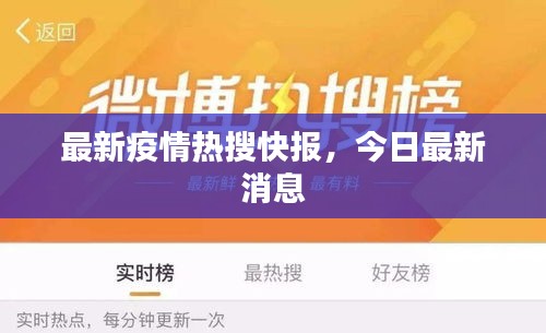 最新疫情熱搜快報，今日最新消息