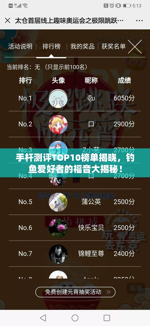 手桿測評TOP10榜單揭曉，釣魚愛好者的福音大揭秘！