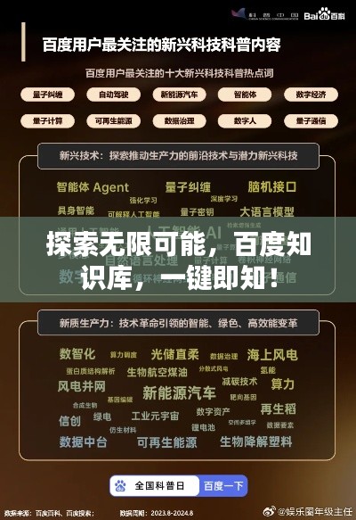 探索無(wú)限可能,百度知識(shí)庫(kù),一鍵即知!