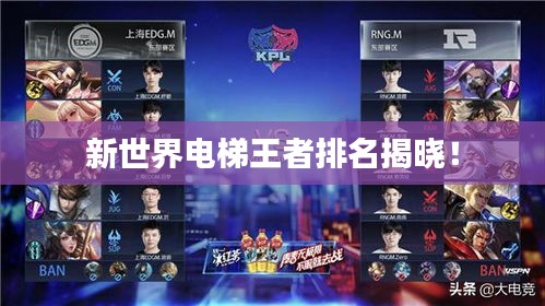 新世界電梯王者排名揭曉!