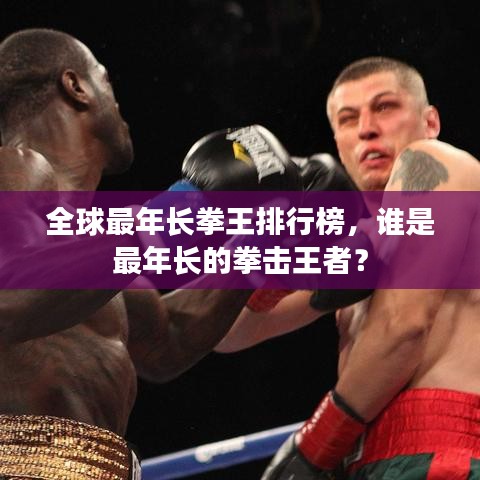 全球最年長拳王排行榜,誰是最年長的拳擊王者?
