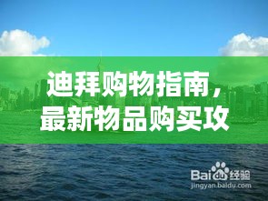 迪拜購物指南,最新物品購買攻略