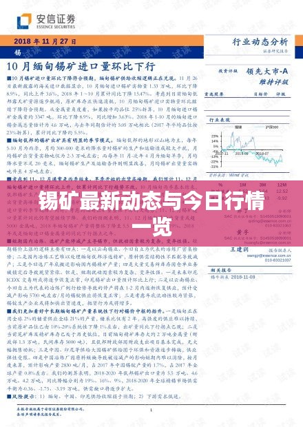錫礦最新動態與今日行情一覽