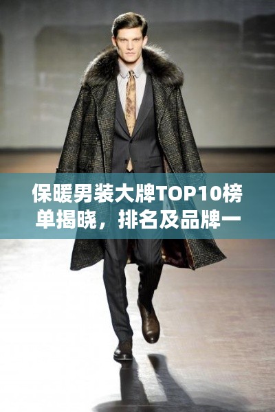 保暖男裝大牌TOP10榜單揭曉，排名及品牌一網打盡