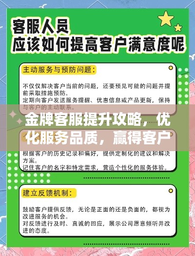 金牌客服提升攻略，優化服務品質，贏得客戶滿意信賴