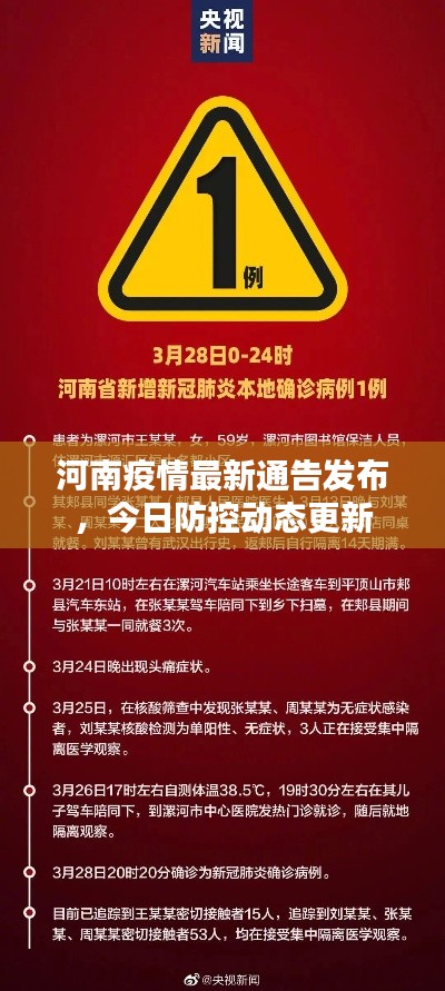 河南疫情最新通告發(fā)布,今日防控動態(tài)更新