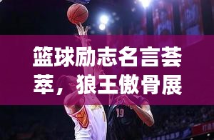 籃球勵志名言薈萃,狼王傲骨展風采