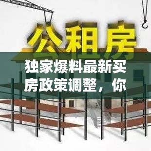 獨家爆料最新買房政策調整，你需要知道的最新消息！