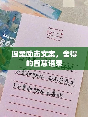 溫柔勵志文案,舍得的智慧語錄