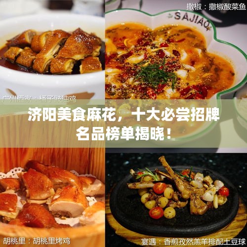 濟陽美食麻花，十大必嘗招牌名品榜單揭曉！