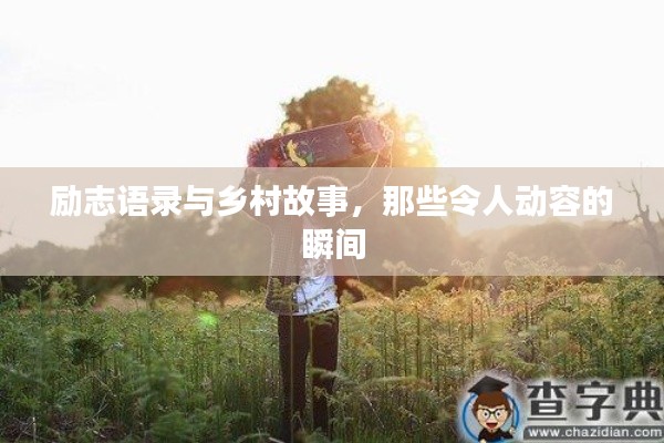 勵志語錄與鄉(xiāng)村故事，那些令人動容的瞬間