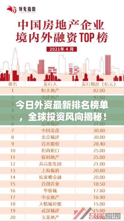 今日外資最新排名榜單，全球投資風向揭秘！