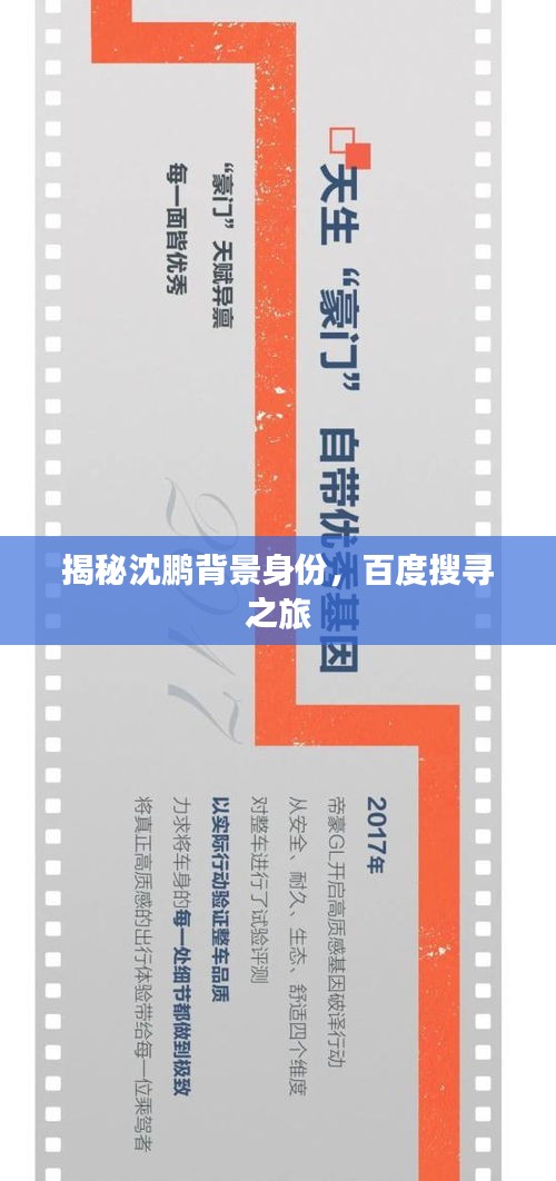 揭秘沈鵬背景身份,百度搜尋之旅