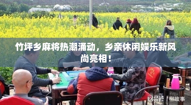 竹坪鄉麻將熱潮涌動,鄉親休閑娛樂新風尚亮相!