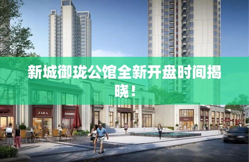 新城御瓏公館全新開盤時間揭曉!