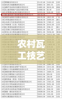農村瓦工技藝傳承與創新,揭秘杰出瓦工師傅前十名榜單